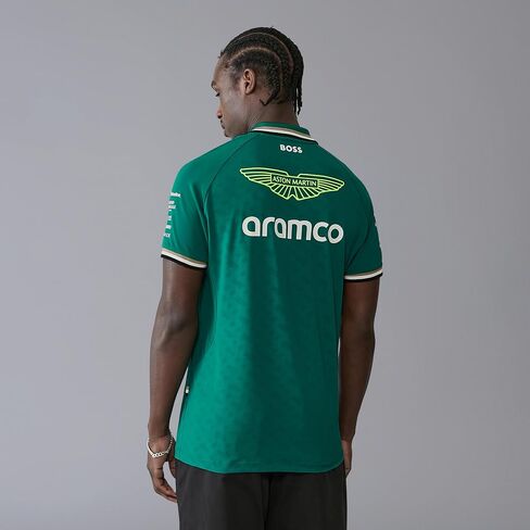 قميص Aston Martin F1 للرجال 2024 Team Polo - أخضر - المقاس: X-Small in Kuwait