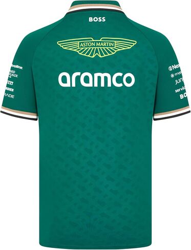 قميص Aston Martin F1 للرجال 2024 Team Polo - أخضر - المقاس: X-Small in Kuwait