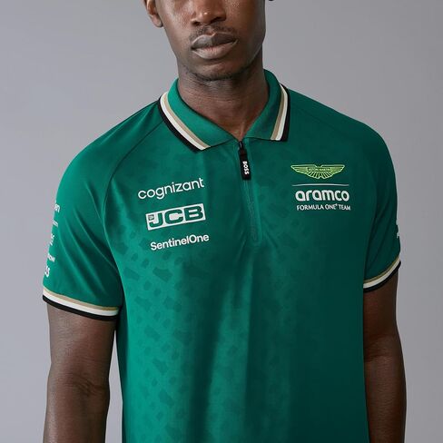 قميص Aston Martin F1 للرجال 2024 Team Polo - أخضر - المقاس: X-Small in Kuwait