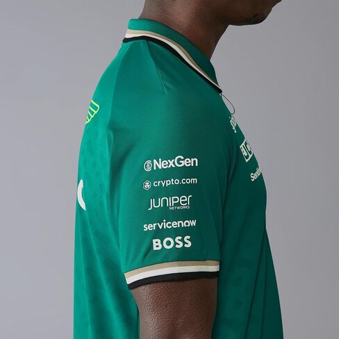 قميص Aston Martin F1 للرجال 2024 Team Polo - أخضر - المقاس: X-Small in Kuwait
