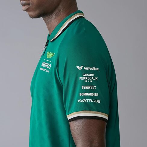 قميص Aston Martin F1 للرجال 2024 Team Polo - أخضر - المقاس: X-Small in Kuwait