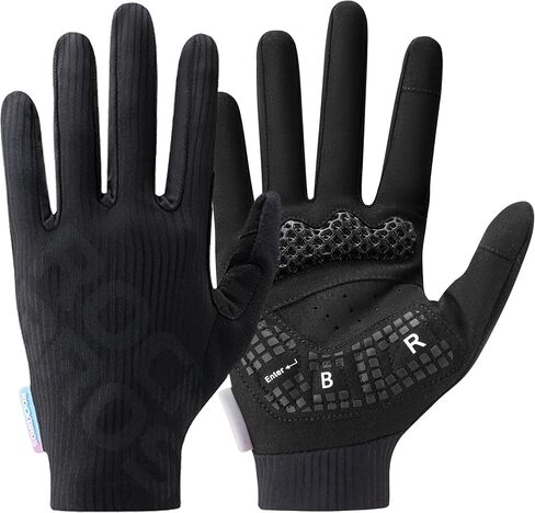 ROCKBROS Cycling Gloves for Men Women – 3D Padded Gel Breathable Biking Gloves, Touchscreen Compatible, Available in Half Finger & Full Finger for Outdoor Sports in Kuwait