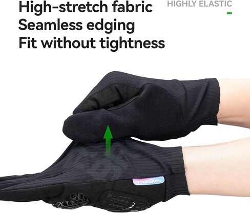 ROCKBROS Cycling Gloves for Men Women – 3D Padded Gel Breathable Biking Gloves, Touchscreen Compatible, Available in Half Finger & Full Finger for Outdoor Sports in Kuwait