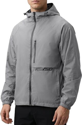 360° Men's Reflective Jacket Windbreaker Waterproof Jacket Breathable for Night Cycling, Motorcycle Running, Hiking in Saudi Arabia