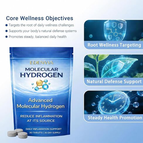 EDENVIA Molecular Hydrogen Tablets -30 Tablets in Kuwait