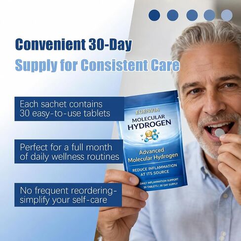 EDENVIA Molecular Hydrogen Tablets -30 Tablets in Kuwait