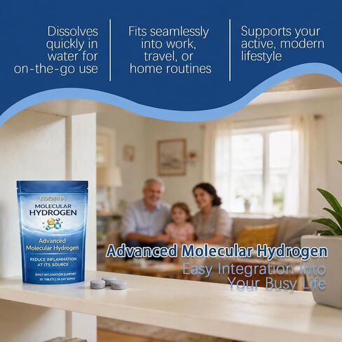 EDENVIA Molecular Hydrogen Tablets -30 Tablets in Kuwait