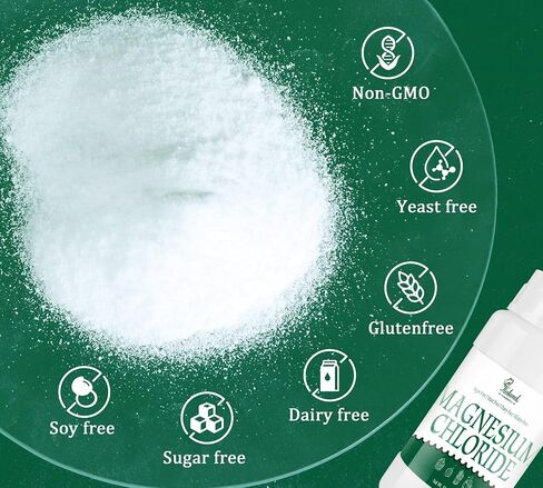 10oz/280g Food Grade Magnesium Chloride Powder - 100% Pure Magnesium Chloride, Non-GMO | Coagulant & Acidity Regulator for Jelly, Candy, Pickled Food | Dairy Free, Gluten Free, Sugar Free in Saudi Arabia