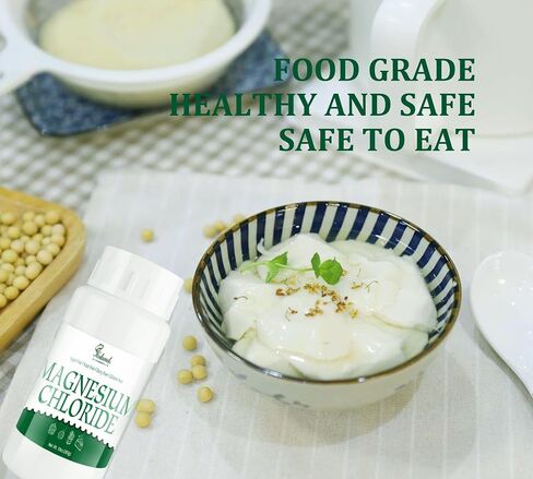 10oz/280g Food Grade Magnesium Chloride Powder - 100% Pure Magnesium Chloride, Non-GMO | Coagulant & Acidity Regulator for Jelly, Candy, Pickled Food | Dairy Free, Gluten Free, Sugar Free in Saudi Arabia