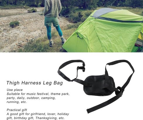 Yosoo Thigh Harness Leg Bag, Large Capacity Waterproof Wear Resistance Stable PU Leather Leg Purse for Women for Outdoor in Kuwait