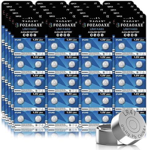 LR41 Battery 20 Pack, AG3 392 384 192 L736 SR41 V3GA Alkaline Button Coin Cell Batteries for Toys, Calculators & Household Gadgets, 1.5V, Reliable & Long-Lasting in Saudi Arabia