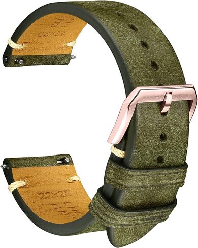 REZERO Leather Watch Straps, Italian Top-Grain Calfskin Watch Bands, Watch Band Replacements with Distressed Matte Finish for Men, Women 18mm 19mm 20mm 21mm 22mm 23mm 24mm in Saudi Arabia