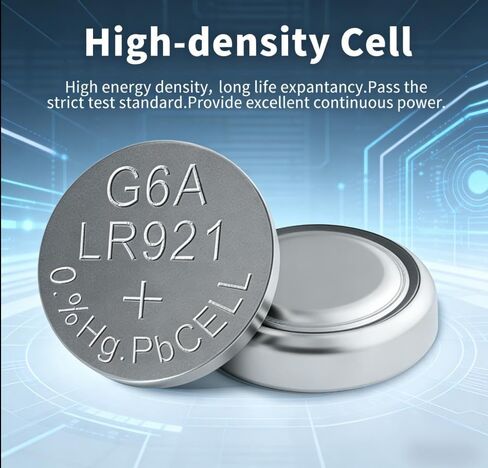 30-Pack AG6 Button Cell Batteries, 1.5V Alkaline Type - Compatible with 371, 370, SR920SW, LR920, LR921, SR927, 171, L921, LR69 Models, Ideal for Watches and Daily Electronic Devices in Saudi Arabia