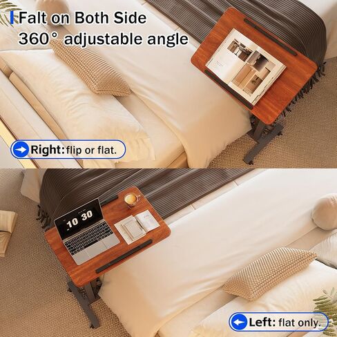 Overbed Bedside Table with Wheels, Medical Hospital Bed Table, Computer Stand for Bed Side, Rolling Tray for Hospital and Home Use in Saudi Arabia