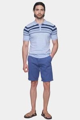 The Quarter Button Polo (Athletic Blue) in Saudi Arabia