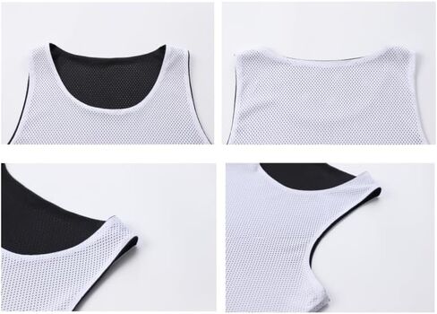 قمصان كرة السلة للرجال من KIDMAU ذات وجهين، جيرسي شبكي فارغ، زي فريق كرة السلة، قمصان رياضية S-XXL in Kuwait