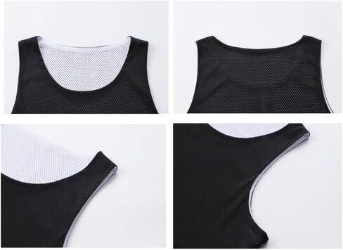 قمصان كرة السلة للرجال من KIDMAU ذات وجهين، جيرسي شبكي فارغ، زي فريق كرة السلة، قمصان رياضية S-XXL in Kuwait