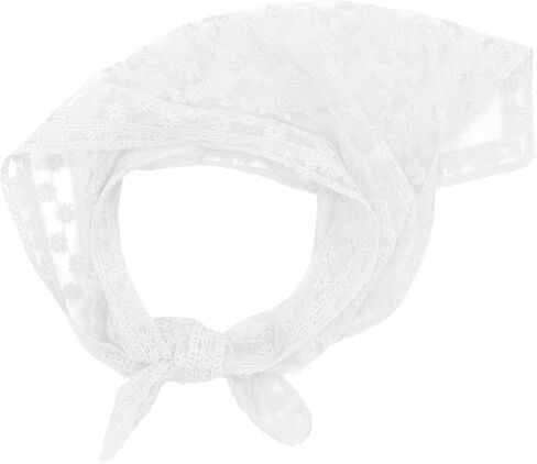 Triangle Head Scarf for Women with Lace Floral for Picnic Casual in Kuwait