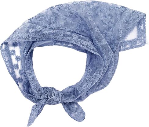 Triangle Head Scarf for Women with Lace Floral for Picnic Casual in Kuwait