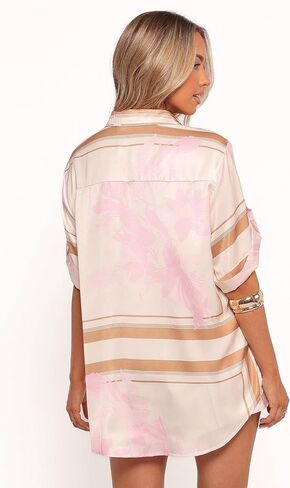 Lara Shirt - Pink Print L in Kuwait