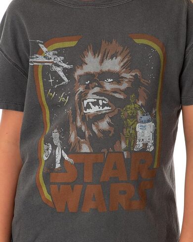 Star Wars Girls' Vintage Chewbacca Retro Characters Design Kids Youth Graphic T-Shirt in Kuwait