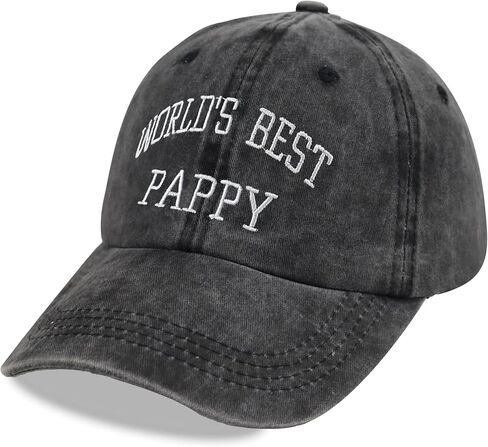World’s Best Pappy Gifts for Men, Adjustable Embroidered Cotton New Dad Baseball Cap in Saudi Arabia