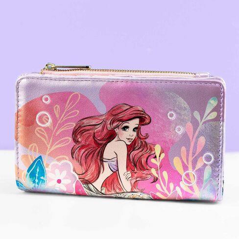 Loungefly x Disney The Little Mermaid Ariel محفظة زهور ناعمة in Kuwait