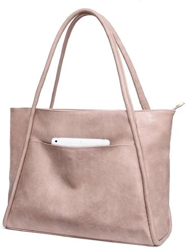 Large Tote Bag for Women Work with Zipper 16L Vegan Leather Ladies Travel Purses and Handbags in Saudi Arabia