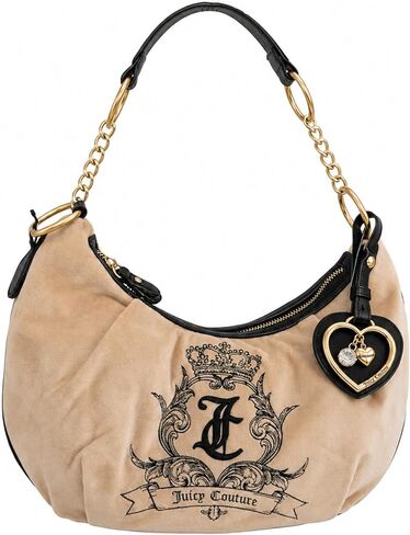 تحتاج Juicy Couture إلى المزيد من حقيبة الكتف Juicy Hobo مع سحر القلب in Kuwait