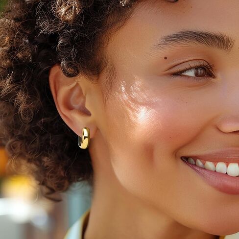 Ross-Simons Sterling Silver and 18kt Gold Over Sterling Reversible Hoop Earrings in Saudi Arabia