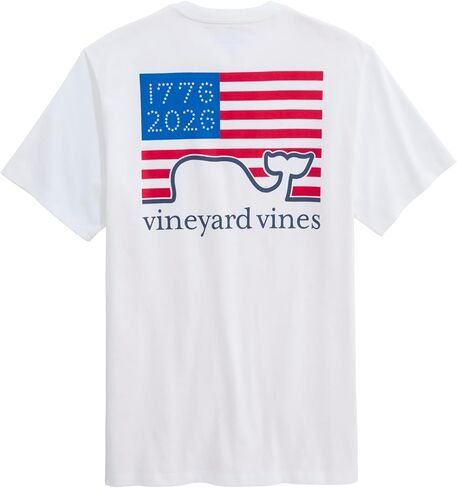 Vineyard Vines Men's 1776_2026 Flag Short-Sleeve Pocket Tee in Saudi Arabia