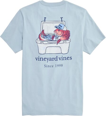 Vineyard Vines Men's Redfish Cooler Short-Sleeve Pocket Tee in Saudi Arabia