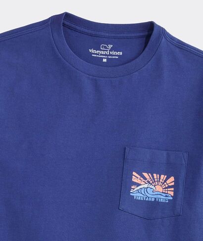 Vineyard Vines Men's Sunray Wave Short-Sleeve Pocket Tee in Kuwait