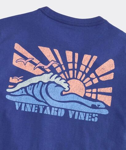 Vineyard Vines Men's Sunray Wave Short-Sleeve Pocket Tee in Kuwait