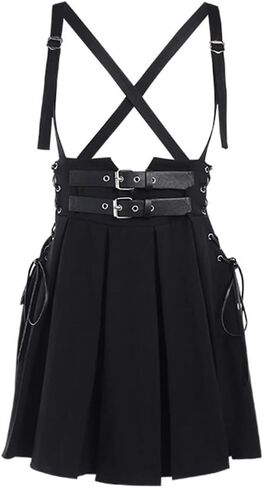 TOMETO STAR Gothic Punk Grunge Skirt High Waist Mini Skirt Harajuku Women Pleated Skirts in Saudi Arabia