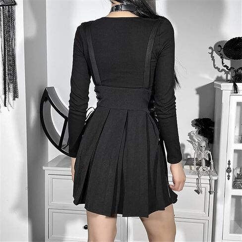 TOMETO STAR Gothic Punk Grunge Skirt High Waist Mini Skirt Harajuku Women Pleated Skirts in Saudi Arabia