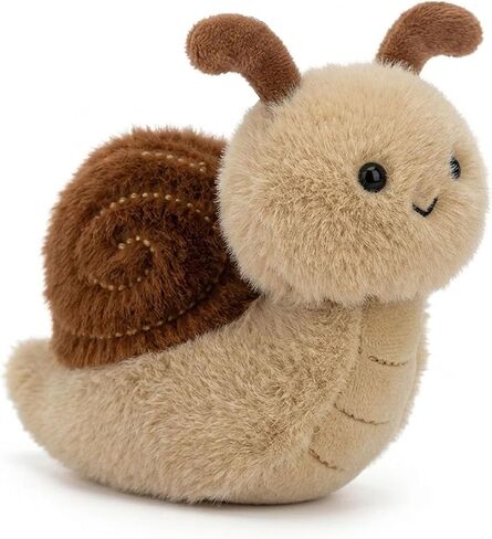 Soft Snail Plush Toy Keychain 4.8" Cute Stuffed Animal Keyring for Backpacks & Handbags Aesthetic Bag Charm Gift for Women Men in Saudi Arabia