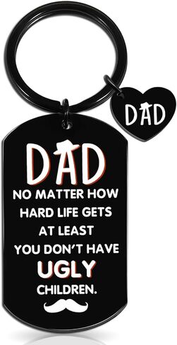 OEHEDOU Fathers Day Gift For Dad Funny Gift For Dad Birthday Gift from Daughter Son Best Dad Ever Gift Father Birthday Item For Daddy Funny Daddy Keychain Birthday Gift For Dad Who Have Everything in Kuwait