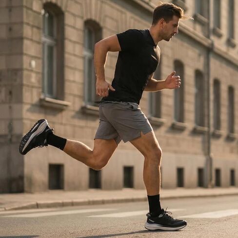 Queday Men's Wide Toe Box Trail Running Shoes Cushion Cross Training Sneakers with Arch Support Slip-Resistant Breathable Walking Shoes Gym Workout Daily Size 7-12 in Saudi Arabia