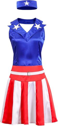 Adult Independence Day Costume Women 4th of July Celebration Cosplay Fullset in Saudi Arabia