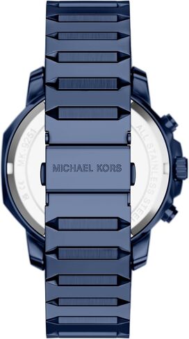 ساعة مايكل كورس للرجال بريسكوت كرونوغراف زرقاء من الستانلس ستيل (موديل: MK9251) in Kuwait