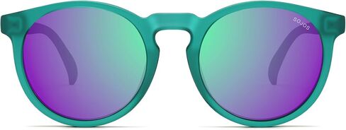 SOJOS Polarized Round Sunglasses for Women Men, TR90 Small Vintage Y2K UV400 Protection SJ2710 in Kuwait