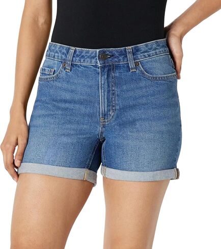 Amazon Essentials Women's Mid-Rise Mid-Stretch Slim Fit 4" Shorts in Saudi Arabia