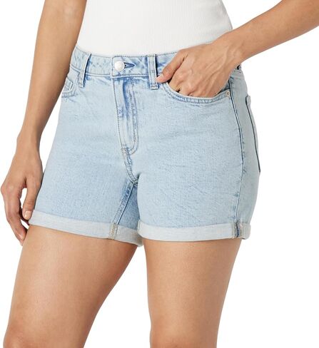 Amazon Essentials Women's Mid-Rise Mid-Stretch Slim Fit 4" Shorts in Kuwait