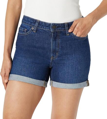 Amazon Essentials Women's Mid-Rise Mid-Stretch Slim Fit 4" Shorts in Saudi Arabia