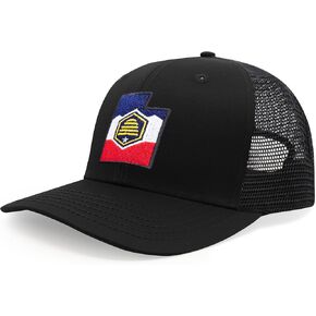 International Tie Stateline Flag Hat for Men and Women - Snapback Trucker Baseball Cap in Saudi Arabia