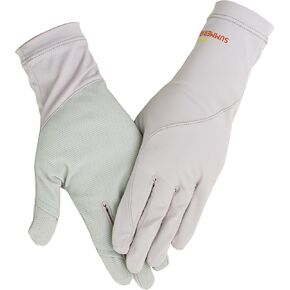 Women's UPF 50+ Mesh Palm Thin Sun UV Protection Driving Gloves in Kuwait