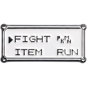 1Pcs Retro Game Menu Enamel Pin, Funny Gamer Lapel Pin for Jackets | Metal enamel pin with retro game-menu art; a playful gamer gift for jackets, bags, hats, lanyards, and pin boards. in Saudi Arabia