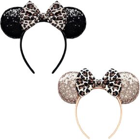 2Pcs Mouse Ear Headband for Women Adult, Cosplay Party Daily Hair Accessory in Saudi Arabia