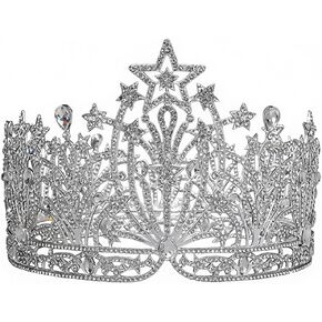 Crystal Tiaras and Crowns for Women, Rhinestone Princess Queen Diadem Crown Tall Large Pageant Crowns, Wedding Tiara Hair Accessories Headpieces Head Jewelry for Bride ﻿ in Saudi Arabia